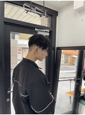 前下がりセンターパート