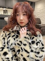 ノラキチジョウジ(NORA KICHIJOJI)&nbsp;ハイトーンカラー耳かけウルフボブフェイスレイヤーカット