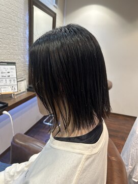 ヘアー サロン アットシュシュ(Hair Salon At'shushu) メンズの切りっぱなし縮毛矯正♪