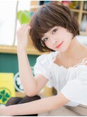 くせ毛風アッシュベージュ小顔ニュアンスボブc5上尾20代30代40代