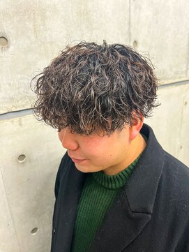 オーシャントーキョー(OCEAN TOKYO) 波巻きマッシュパーマメンズツイストスパイラルツーブロック