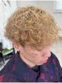 波巻きパーマメンズパーマメンズヘアツーブロックツイストパーマ