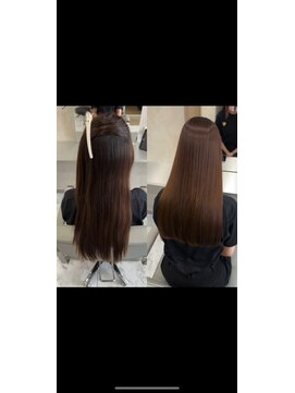 キング 梅田(K!ng) 縮毛矯正髪質改善ハイライトレイヤーカット梅田美容室エクステ