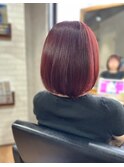 透明感♪髪質改善カラー内巻きショートボブ小顔艶感