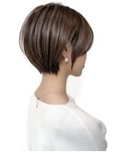 大人可愛い30代40代50代ボブ/ショートカット/白髪染め白髪ぼかし