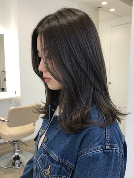 エル 新小岩(elu) 美髪/ワイドバング/レイヤーカット/くすみベージュ/新小岩駅