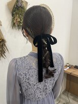 トロンヘアー(tronc hair)&nbsp;結婚式お呼ばれヘアセット