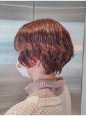 フレンチカジュアル大人美人小顔束感ウルフパーマミニウルフ
