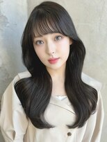 エインアンリー 明治神宮前(AIN.ANLY.)&nbsp;韓国ヘア顔周りレイヤー青髪似合わせカット20代30代