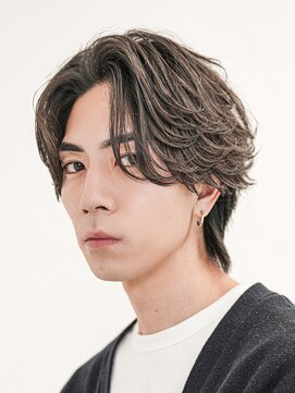 メンズヘアセンス 渋谷(MEN'S HAIR SENSE) フェザーパーマ/センターパート/ニュアンスパーマ/メンズ/眉毛