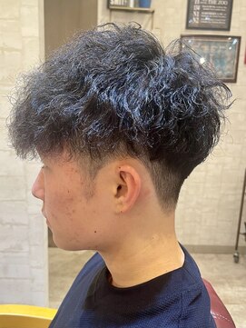 クオリア(Quaria) スペインカールスパイラルパーマツイストパーマフェード短髪