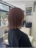 ダブルカラー×コーラルピンク×BOB