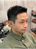 横浜西口メンズベリーショート刈り上げフェードツーブロック30代