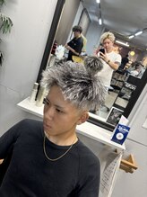 ホワイトメッシュパーマ