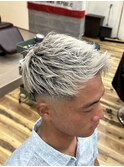 ハイトーン束感ショート[稲毛/稲毛Men's/メンズカット]