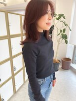 ビビディ バビディ ブー 河原町三条店(Bibbidi.bobbidi.boo)&nbsp;顔まわりレイヤー×ルビーブラウン