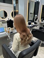 ラピス 福岡天神店(Lapis)&nbsp;ブリーチカラー/エクステ/ピンクベージュ