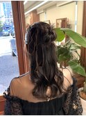 ヘアセット、結婚式、2次会ヘア