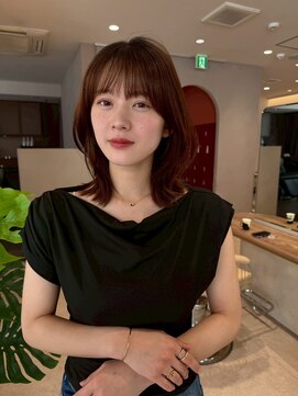 髪質改善＊ココアベージュミニウルフ＊美髪【Zina南船橋】