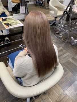 アヴァンス 北花田店(AVANCE) 【#ほんのりピンクベージュ】×ブリーチあり×髪質改善