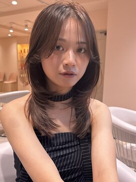 サンド ミュウ 横浜店(sand mieu) レイヤーカット/ハッシュカット/髪質改善/グレージュ/横浜