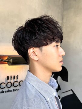 メンズココ 清澄白河店(MENS COCO) シャドウパーマ!束感ショート/ツイストスパイラル/ビジネスヘア