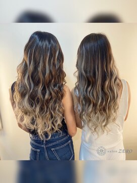 ヘアメイクサロン ゼロ(ZERO) 夏休み☆友達と一緒にグラデーションスタイル☆