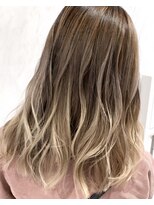 リー 京橋(Lee)&nbsp;【lee京橋】バレイヤージュ×ミルクティー