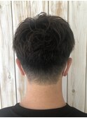 夏爽やか無造作束間ツーブロック