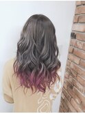 ピンクグラデーションカラー