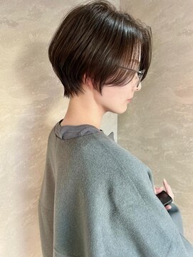 フラッグ ヘアー 天神西通り店(Flag HAIR) 丸みショート☆くびれショート☆透明感カラー