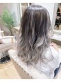 ヘアーアンドスパ フラップス(FLAPS)&nbsp;ホワイトシルバーバレイヤージュ