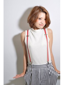 アディクト 東陽町西口(addict) ゆるっと可愛いかきあげボブ＿イエローベージュ［東陽町]