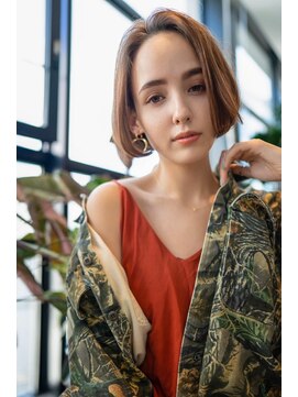 ケアリー 武蔵小杉(Carelly) 大人かわいい前髪セシルカットココアブラウンフリンジウェーブ