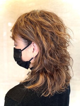 六本木美容室 西麻布店 ウェーブウルフ