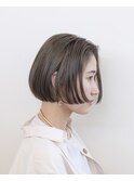 ベージュカラー#ブリーチなし#前下がり#ダメージレスカラー#豊橋