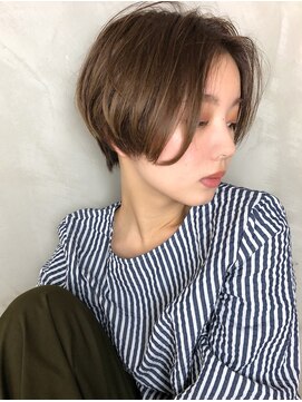 リコ 池袋東口店(Liko) ハンサムショート ニュアンスパーマ ピンクベージュ