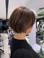 ステア ケース(stair case)&nbsp;伸ばしかけショートボブまとまる丸みショート20代30代40代