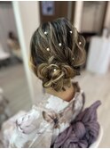 明るめサイドアップスタイル