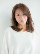 モナコ 広尾 恵比寿(monaco) 【monaco】前髪なし/面長補正/ふんわりミディ/恵比寿/広尾美容室
