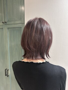 ヘアサロン ナノ(hair salon nano) お肌の透明感UP!ボルドーカラー×大人かわいいくびれボブ