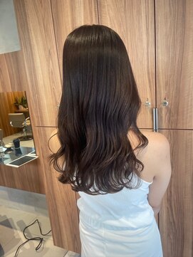 ガリカ 博多(Gallica) 【長まなみ】ブリーチなしこっくり柔らかく透けるベージュカラー