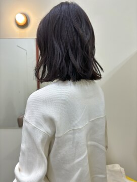 ヒントステーション(HINTSTATION) 〈浅草 半個室〉切りっぱなしボブ/グレーブラウン