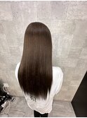 ココアブラウン/トリートメントストレート/ストレートロング
