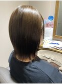 外はねボブ　ツヤ白髪染め　30代、40代、50代