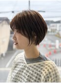 大人ショート×ひし形ショートボブ×前髪あり20代30代40代50代