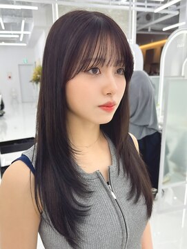 コア プラス 立川(COA PLUS) 韓国風レイヤーカット髪質改善ダブルカラーハッシュカット