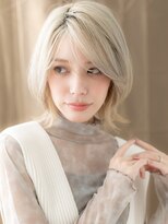 カバーヘア ブリス 北浦和(COVER HAIR bliss)&nbsp;ハイトーンカラーホワイトシルバークラゲヘアーY北浦和20代30代