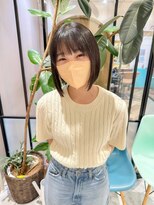 ロンドリゼル 札幌(Lond RiseL) オリーブグレー/前髪/ボブ/マロンベージュ/レイヤーカット/小顔