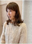【晴音】大人ハイライト/くせ毛/ミディアム/30代
